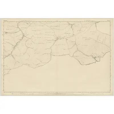 1859 Map of Selkirkshire, Sheet XXI, 1863 Print
