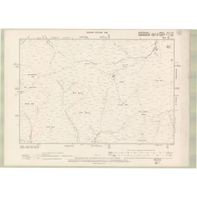1897 Map of Selkirkshire Sheet XXI.SW, 1900 Print