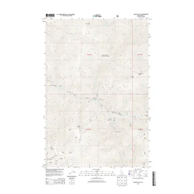 2013 Map of Selway Falls, 2013 Print