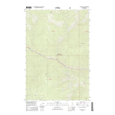 2017 Map of Selway Falls, 2017 Print