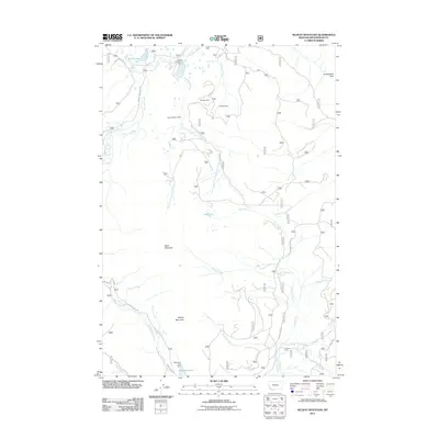 2011 Map of Selway Mountain, 2011 Print
