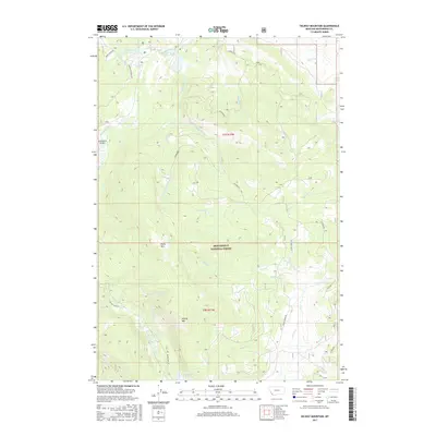 2017 Map of Selway Mountain, 2017 Print