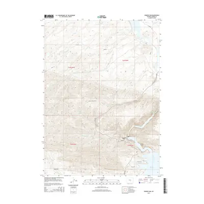 2015 Map of Seminoe Dam, 2015 Print