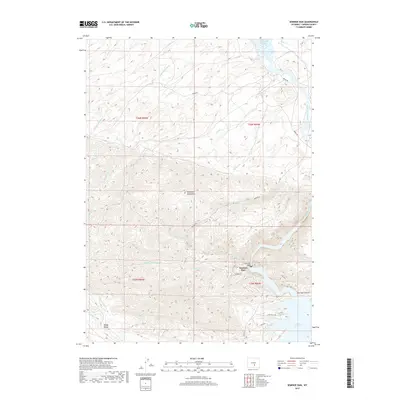 2017 Map of Seminoe Dam, 2017 Print