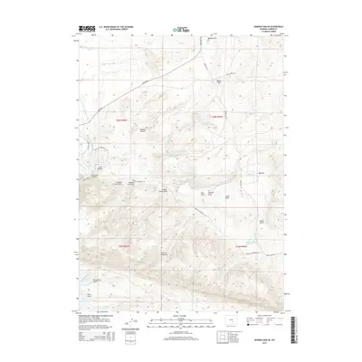 2015 Map of Seminoe Dam NE, 2015 Print