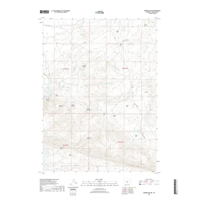2017 Map of Seminoe Dam NE, 2017 Print