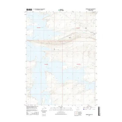 2015 Map of Seminoe Dam SE, 2015 Print