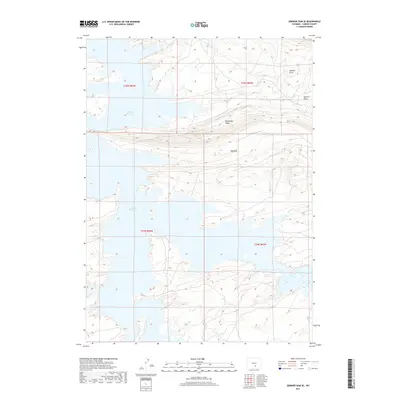 2017 Map of Seminoe Dam SE, 2017 Print