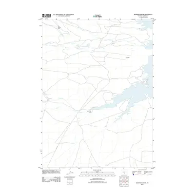 2012 Map of Seminoe Dam SW, 2012 Print