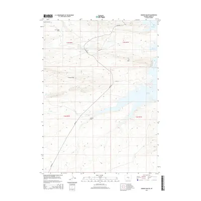 2015 Map of Seminoe Dam SW, 2015 Print