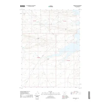 2017 Map of Seminoe Dam SW, 2017 Print