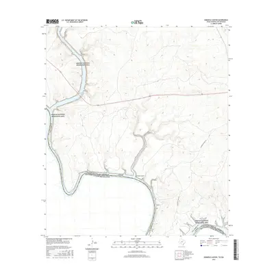 2016 Map of Seminole Canyon, 2016 Print