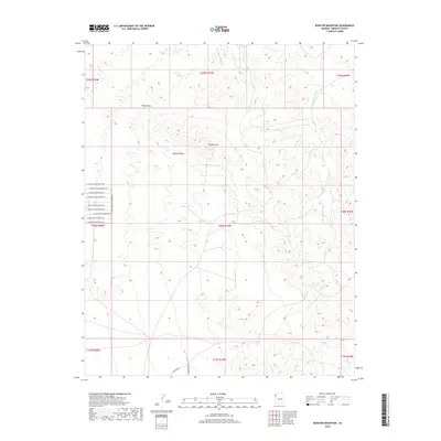 2018 Map of Senator Mountain, 2018 Print