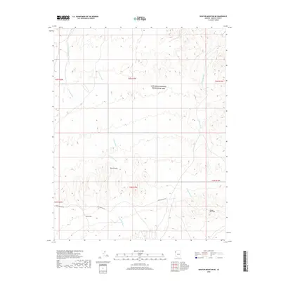 2018 Map of Senator Mountain NE, 2018 Print