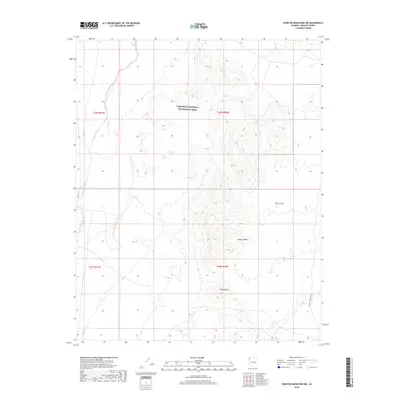 2018 Map of Senator Mountain NW, 2018 Print