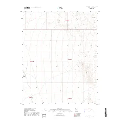 2018 Map of Senator Mountain SW, 2018 Print