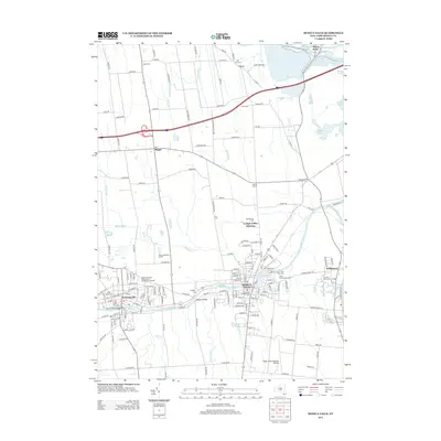2013 Map of Seneca Falls, 2013 Print