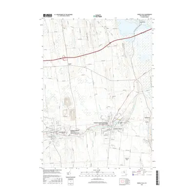 2016 Map of Seneca Falls, 2016 Print