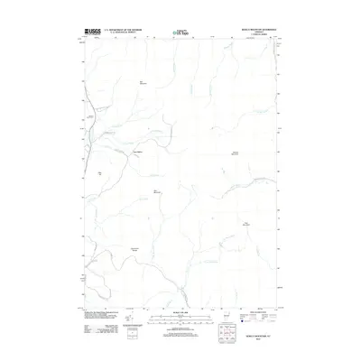 2012 Map of Seneca Mountain, 2012 Print