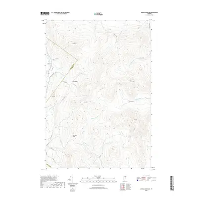 2018 Map of Seneca Mountain, 2018 Print