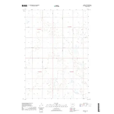 2017 Map of Seneca SW, 2017 Print