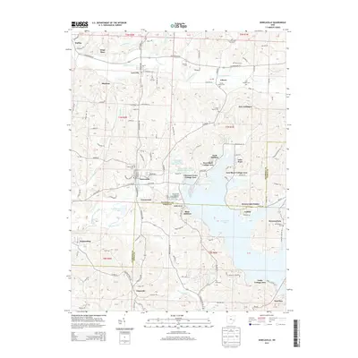 2013 Map of Senecaville, 2013 Print