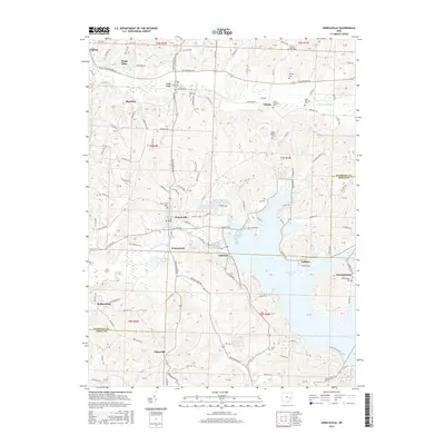2016 Map of Senecaville, 2016 Print