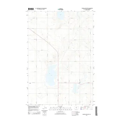 2014 Map of Senger Lake South, 2014 Print
