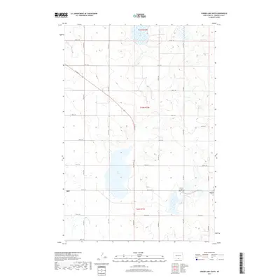 2017 Map of Senger Lake South, 2017 Print