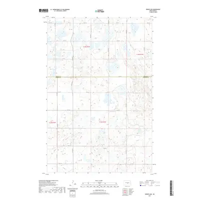 2017 Map of Senior Lake, 2017 Print