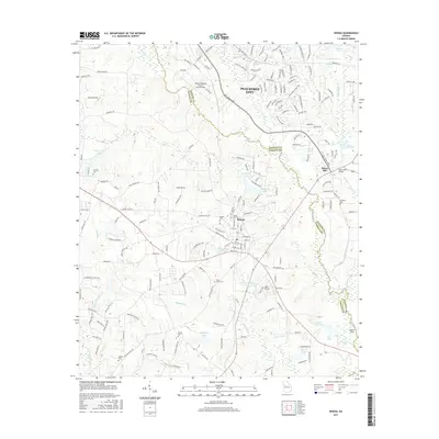 2017 Map of Senoia, 2017 Print