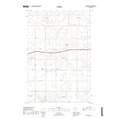 2018 Map of Sentinel Butte, 2018 Print