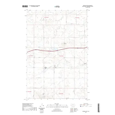 2020 Map of Sentinel Butte, 2020 Print