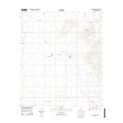 2013 Map of Sentinel Butte, 2013 Print