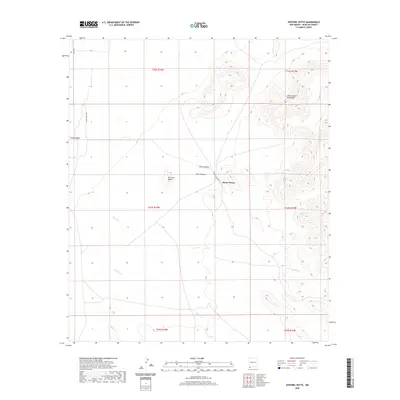 2020 Map of Sentinel Butte, 2020 Print