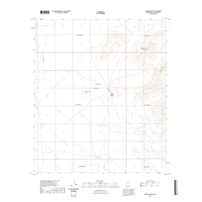 2023 Map of Sentinel Butte, 2023 Print