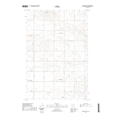 2020 Map of Sentinel Butte SE, 2020 Print
