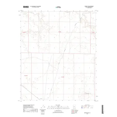 2018 Map of Sentinel Peak, 2018 Print