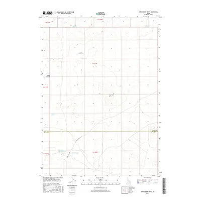 2017 Map of Serviceberry Butte, 2017 Print