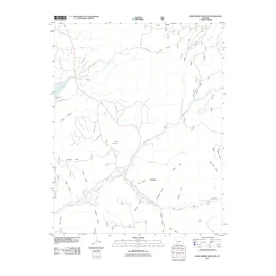 2011 Map of Serviceberry Mountain, 2011 Print