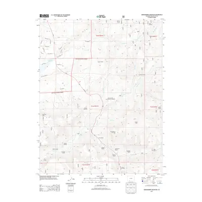 2013 Map of Serviceberry Mountain, 2013 Print