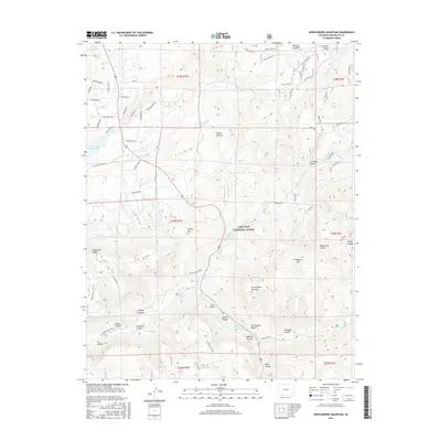 2016 Map of Serviceberry Mountain, 2016 Print
