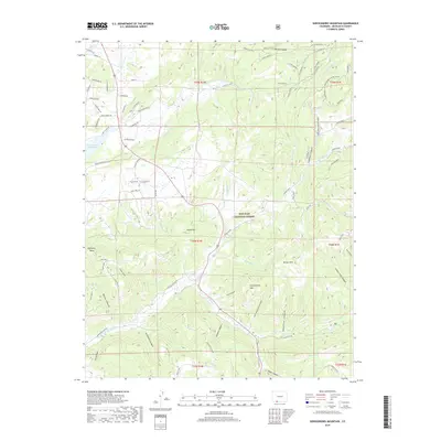 2019 Map of Serviceberry Mountain, 2019 Print