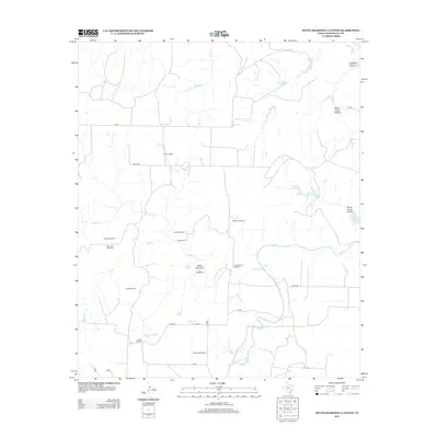 2012 Map of Seven Diamond L Canyon, 2012 Print
