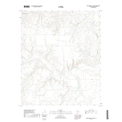 2019 Map of Seven Diamond L Canyon, 2019 Print