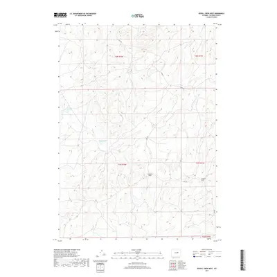 2017 Map of Seven L Creek West, 2017 Print