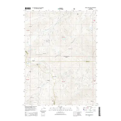2015 Map of Seven Lakes Basin, 2015 Print