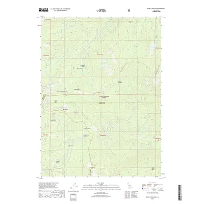 2018 Map of Seven Lakes Basin, 2018 Print