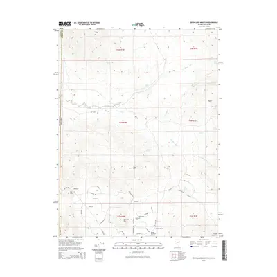 2014 Map of Seven Lakes Mountain, 2014 Print