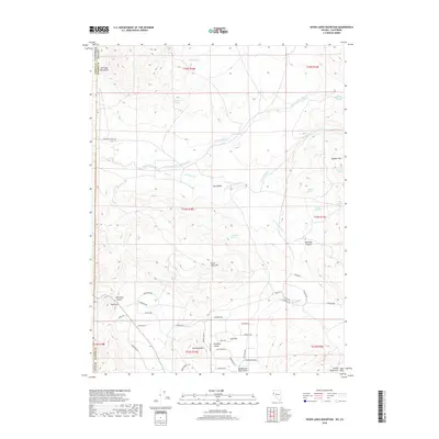 2018 Map of Seven Lakes Mountain, 2018 Print